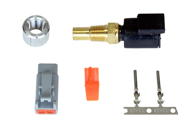AEM Water Temperature Sensor: 1/8" NPT Male Thread, DTM-Style Connector