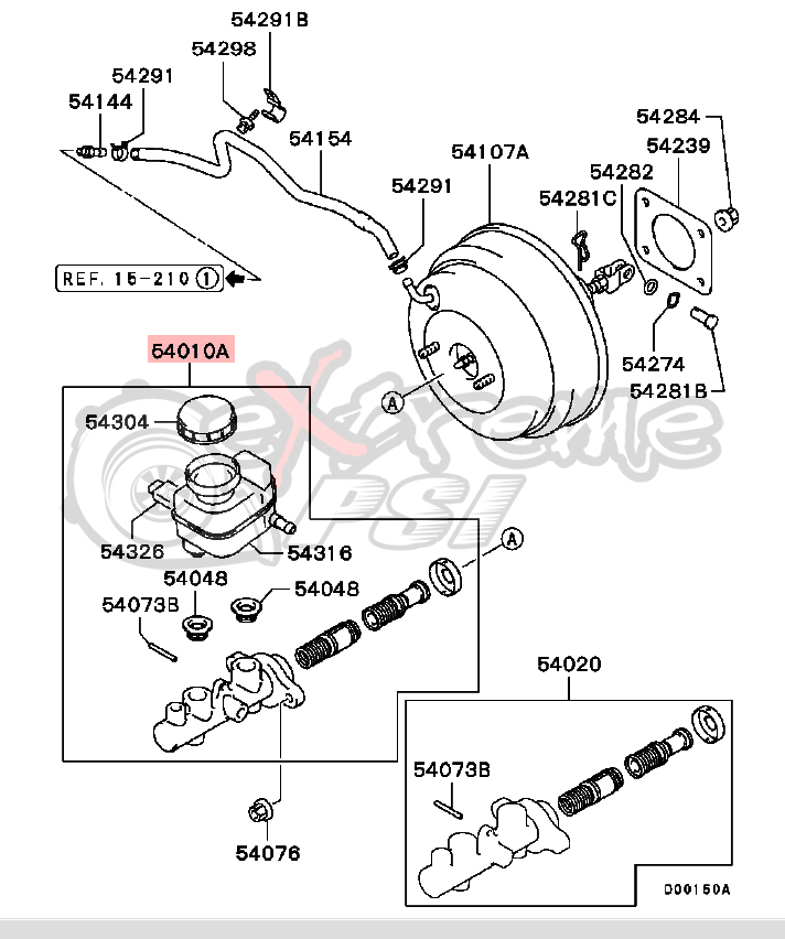 OEM Brake Master Cylinder: Mitsubishi EVO VIII (04' RS) 