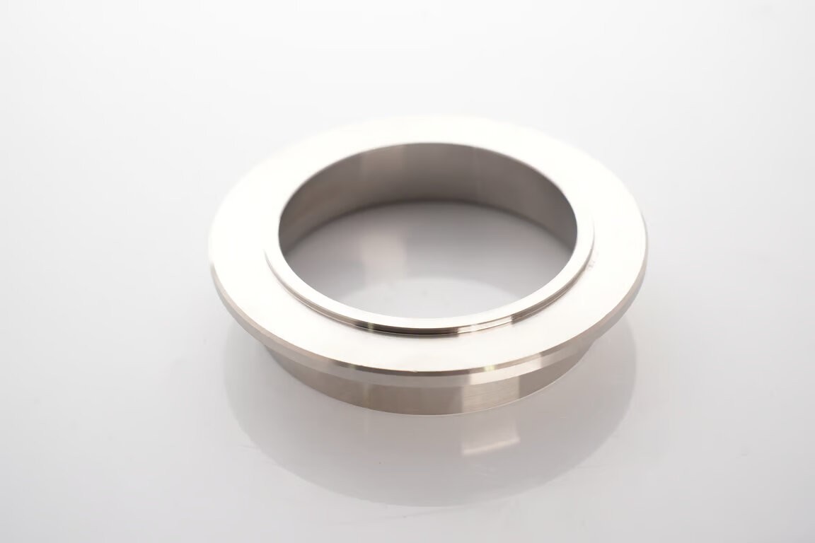 Precision T & E V-Band Inlet Flange for Sportsman / Mirror V-Band Turbine Housing to 3.0" Tube
