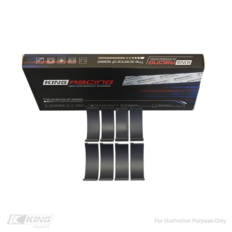 King XPC Tri-Metal Racing Series Rod Bearing Set: Honda/Acura B18C1, B18C5, F18C