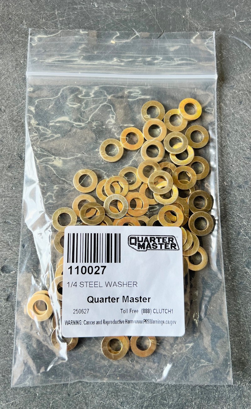 Quarter Master 1/4" inch  Steel Washer (Pack of 8)