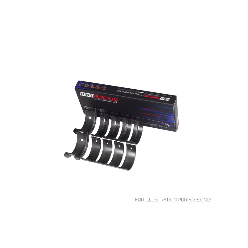 King XP Tri-Metal Racing Series Main Bearing Set: Mitsubishi 4G63/4G64 7-Bolt 1992-97