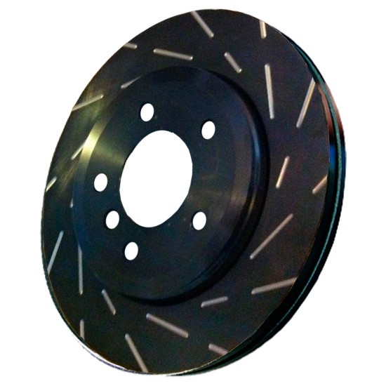 EBC Brakes USR Sport Slotted Brake Rotors: Mitsubishi Eclipse 6/1992-99 AWD (Front Pair)