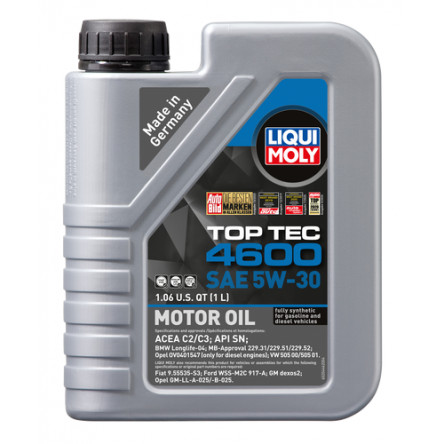 Liqui Moly Top Tec 4600 Motor Oil SAE 5W-30 (1 Liter) 